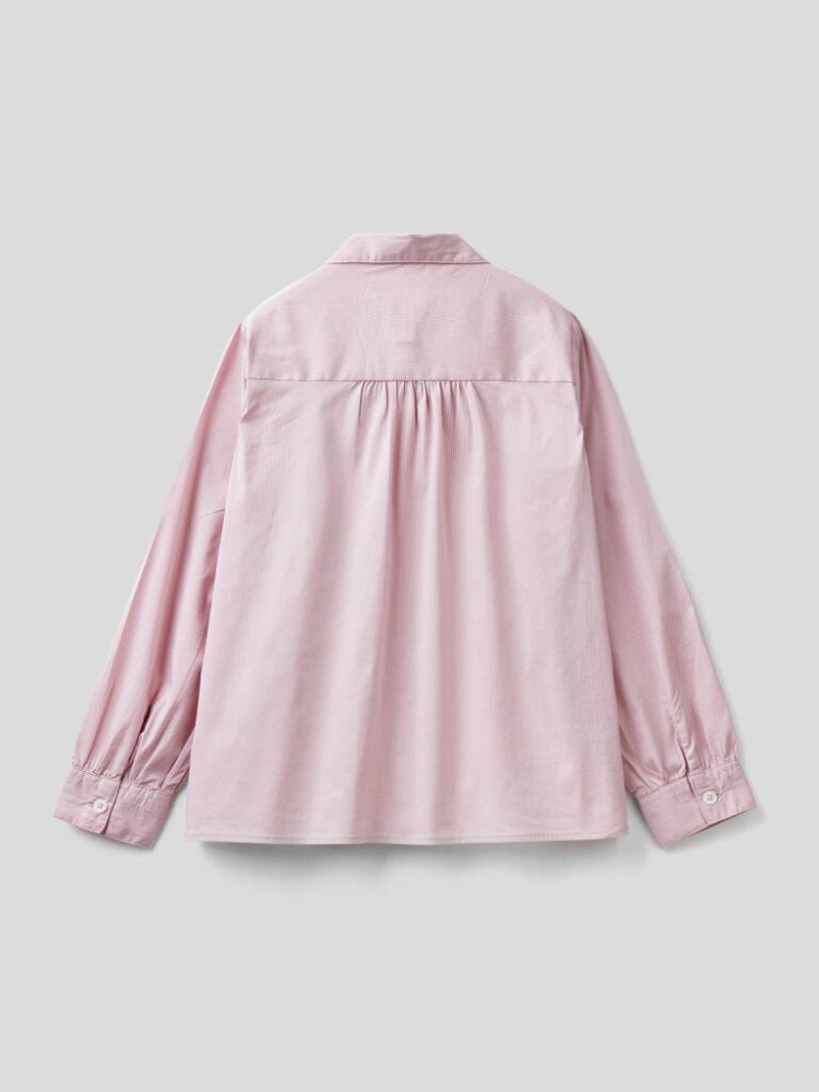 Benetton Rouches On The Yoke Overhemd Kinderen Roze | BE579150