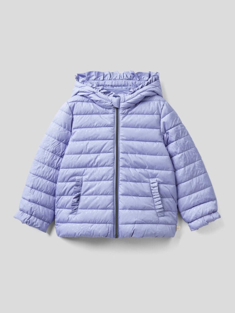 Benetton Rouches Padded Jackets Kinderen Lilac | BE046637