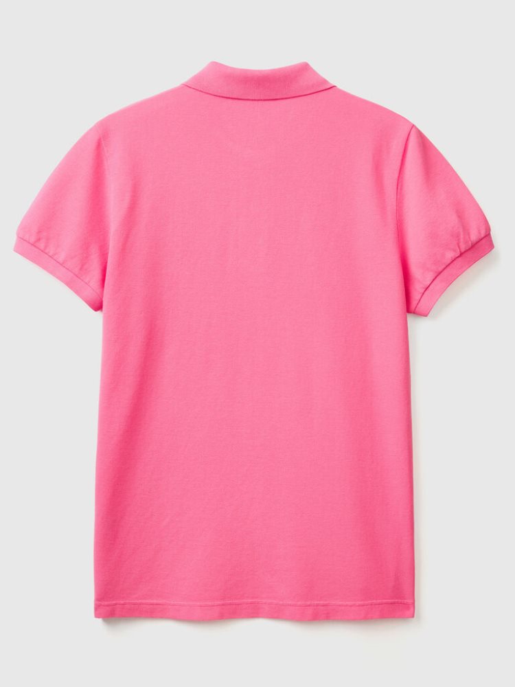 Benetton Slim Fit Short Sleeve Polos Heren Roze | BE465484