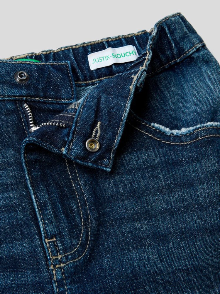 Benetton Slouchy Stretch Katoenen Jeans Kinderen Donkerblauw | BE512584