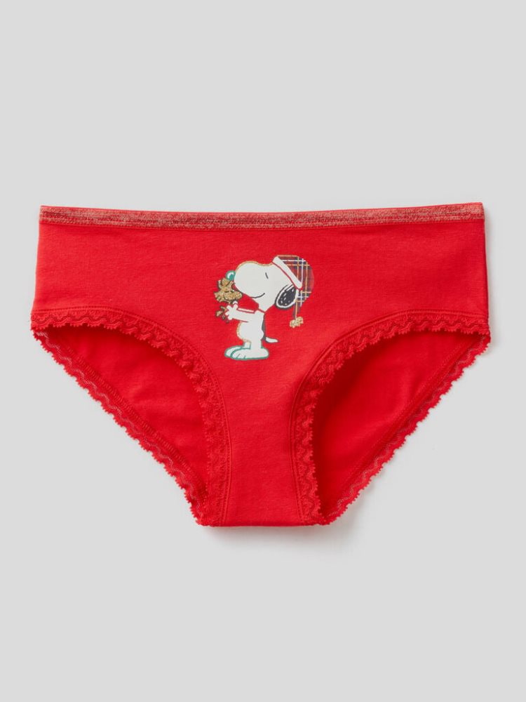 Benetton Snoopy Christmas Culottes Kinderen Rood | BE053992