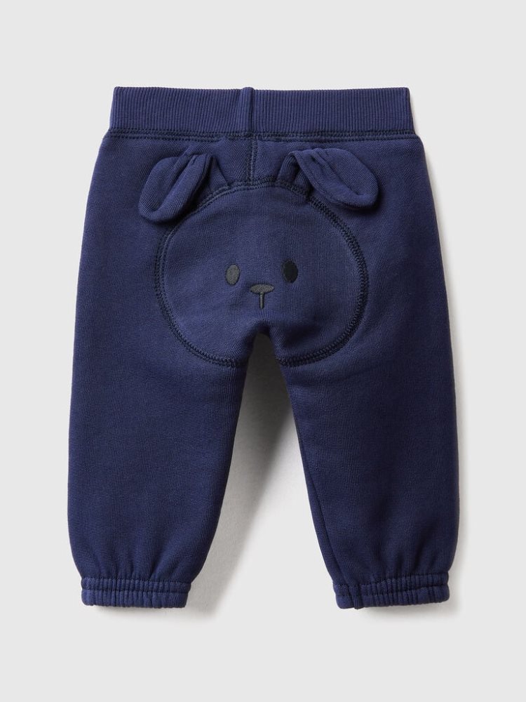 Benetton Soft Embroidery Joggingbroek Kinderen Donkerblauw | BE873811