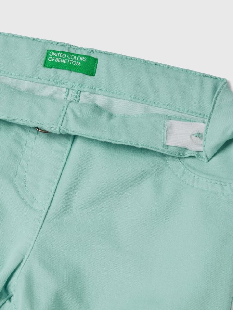 Benetton Stretch Katoenen Blend Jeggings Kinderen Aqua | BE541460