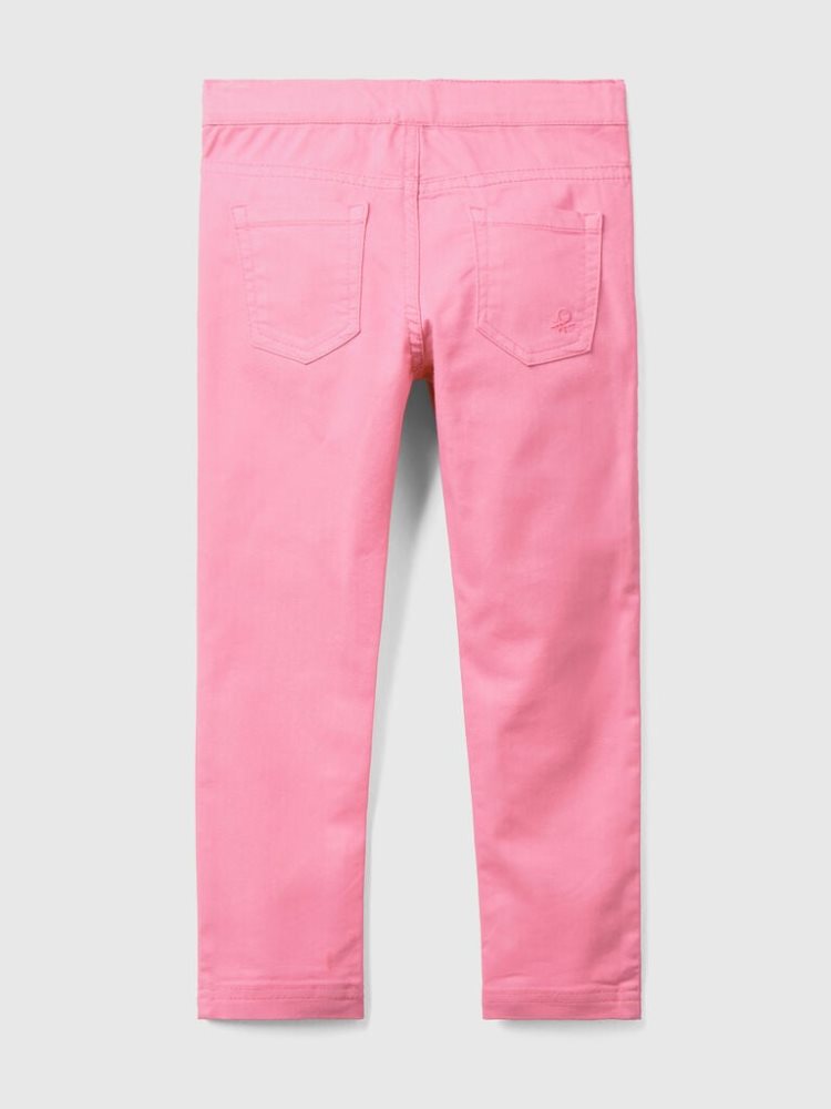 Benetton Stretch Katoenen Blend Jeggings Kinderen Roze | BE575032