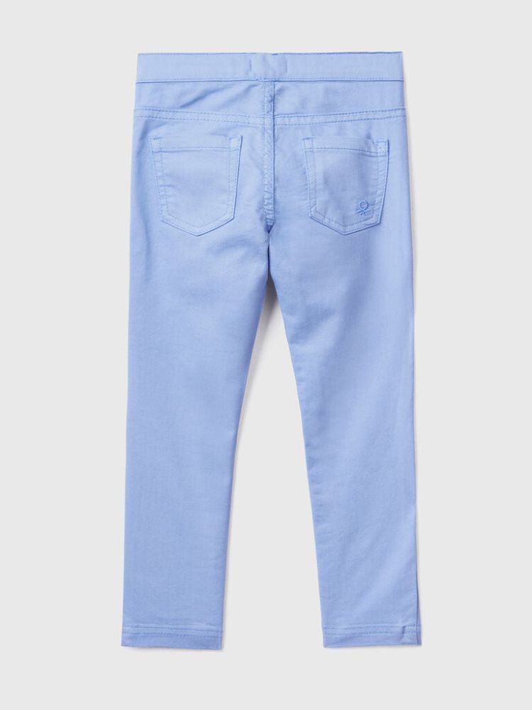 Benetton Stretch Katoenen Blend Jeggings Kinderen Periwinkle | BE998004