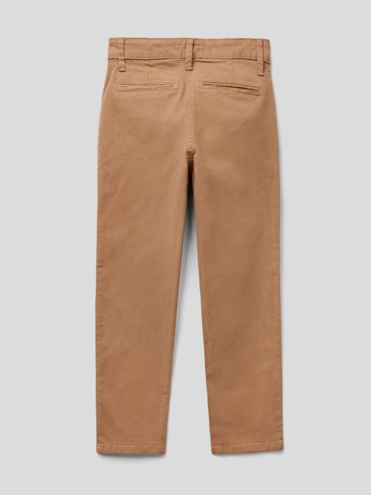 Benetton Stretch Katoenen Slim Fit Chinos Kinderen Beige | BE593613