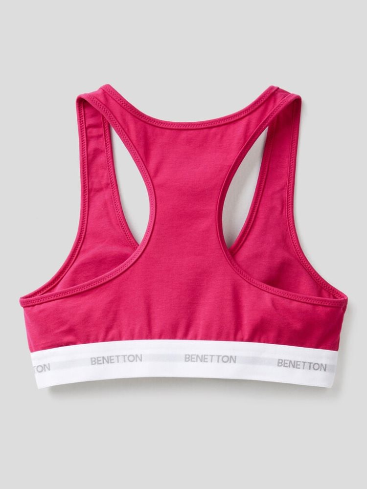 Benetton Stretch Organic Katoenen Cyclamen BH Dames Cyclamen | BE362334