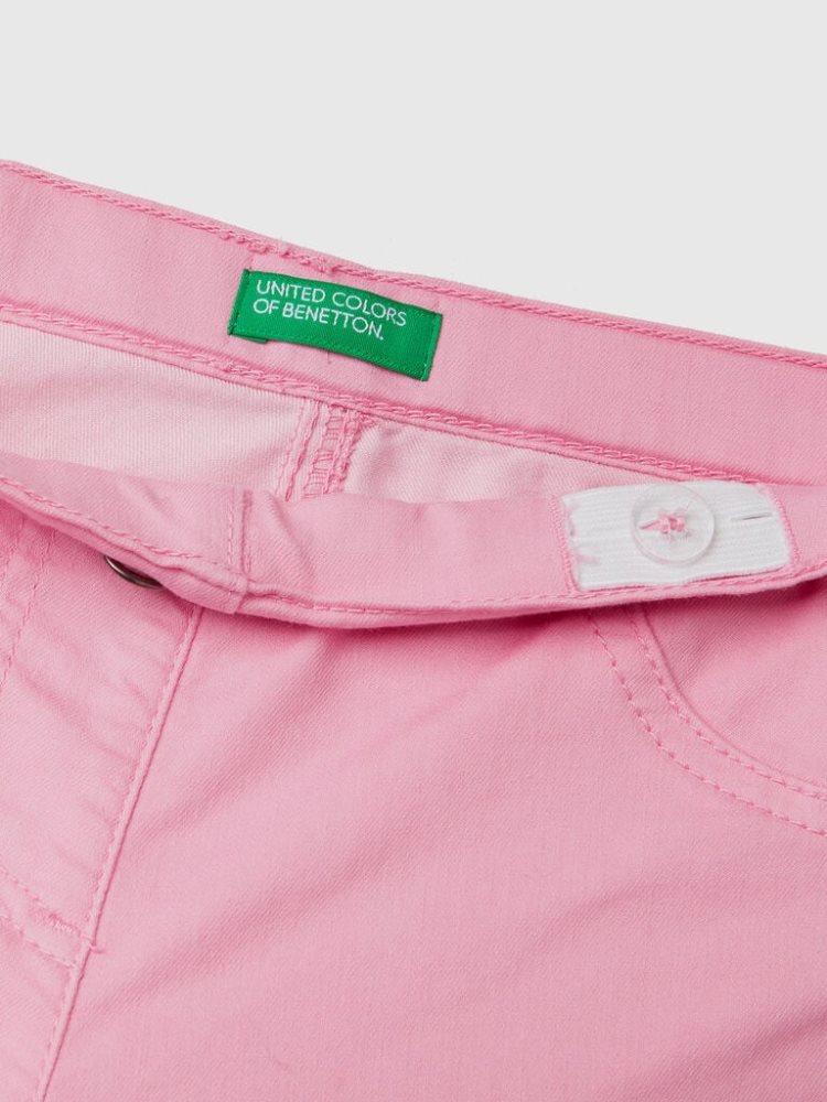 Benetton Super Mager Broek Kinderen Roze | BE112231