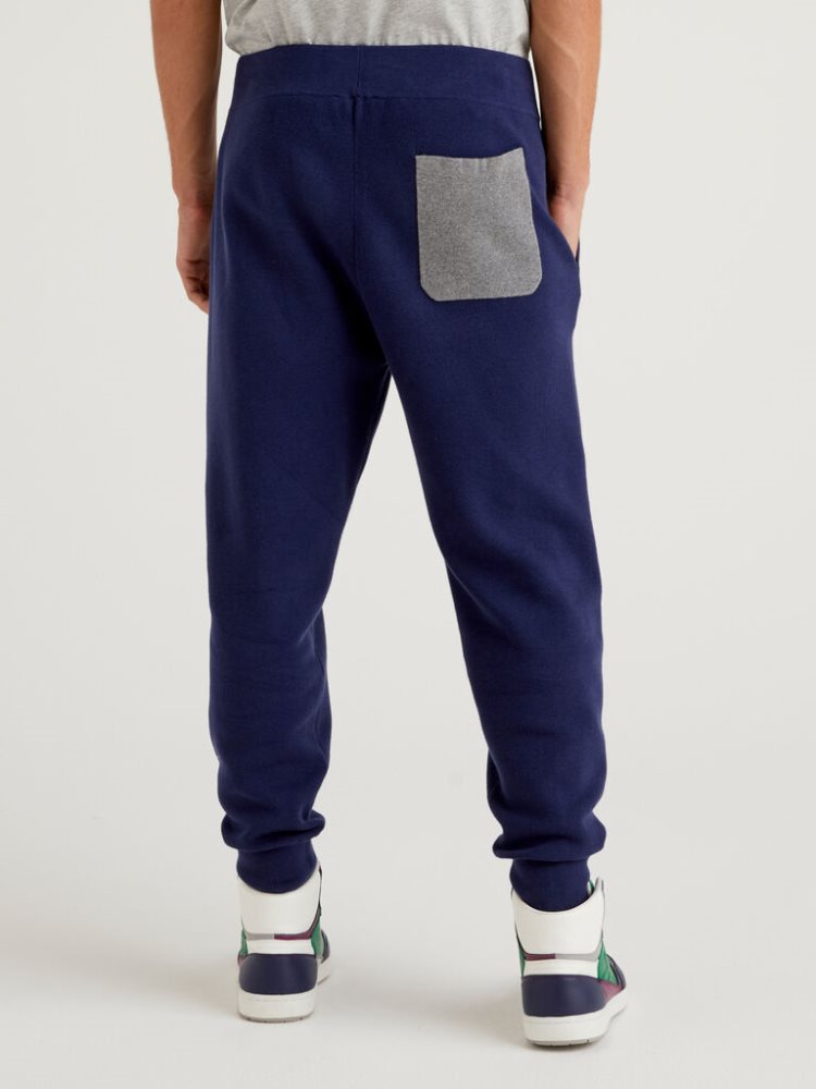 Benetton Sweat Drawstring Joggers Heren Donkerblauw | BE737398