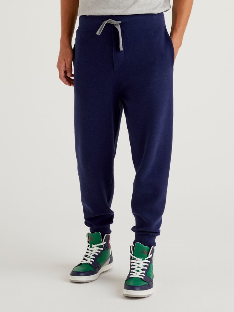 Benetton Sweat Drawstring Joggers Heren Donkerblauw | BE737398