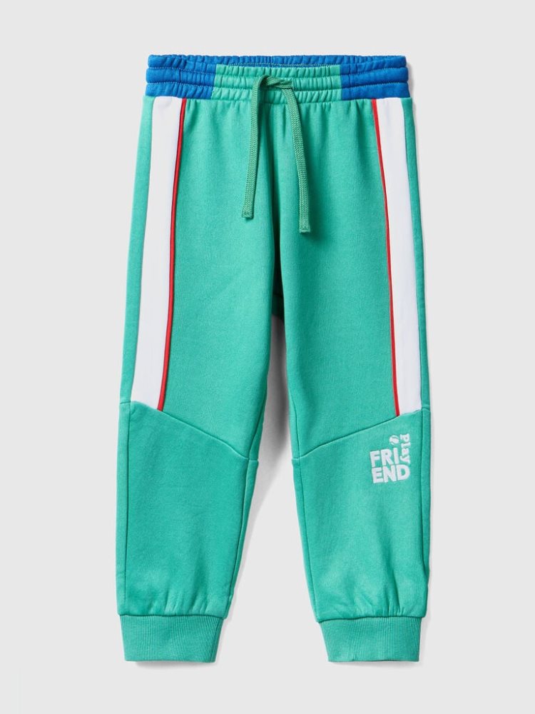 Benetton Technical Fabric Joggers Kinderen Groen | BE823787