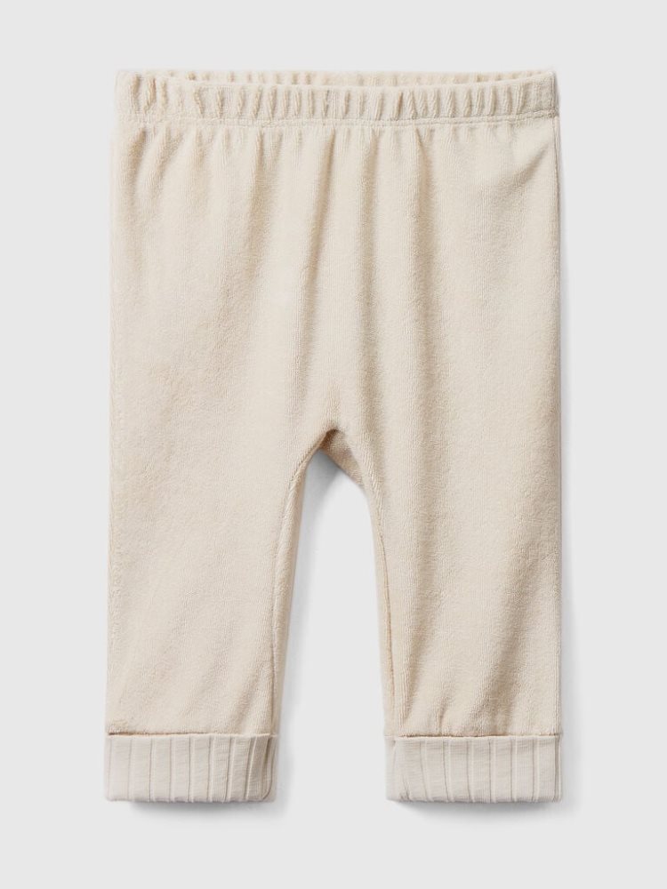 Benetton Terry Elastic Broek Kinderen Beige | BE743394