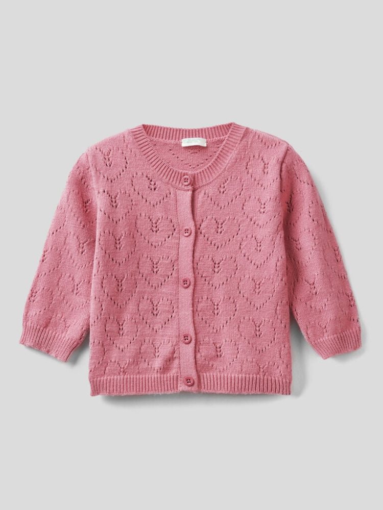 Benetton Viscose Blend Cardigan Kinderen Donker | BE655187