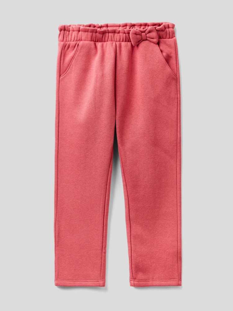 Benetton Warm Bow Joggingbroek Kinderen Strawberry | BE589630