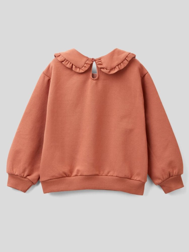 Benetton Warm Collar Sweatshirt Kinderen Burnt | BE480160