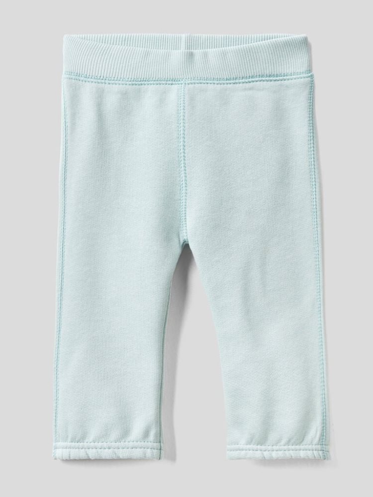 Benetton Warm Embroidery Joggingbroek Kinderen Aqua | BE205084