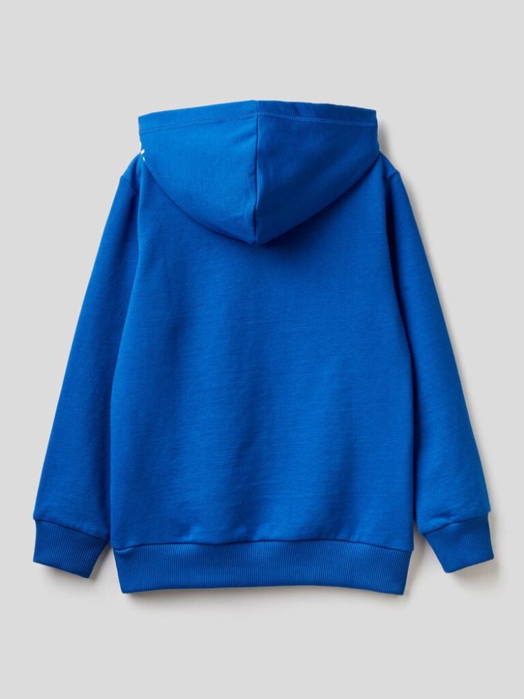 Benetton Warm Hoodie Kinderen Blauw | BE594474