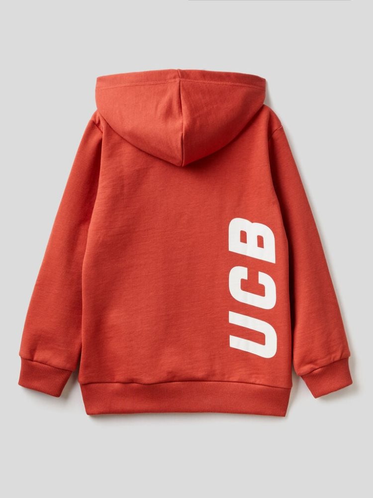 Benetton Warm Hoodie Kinderen Rood | BE075890