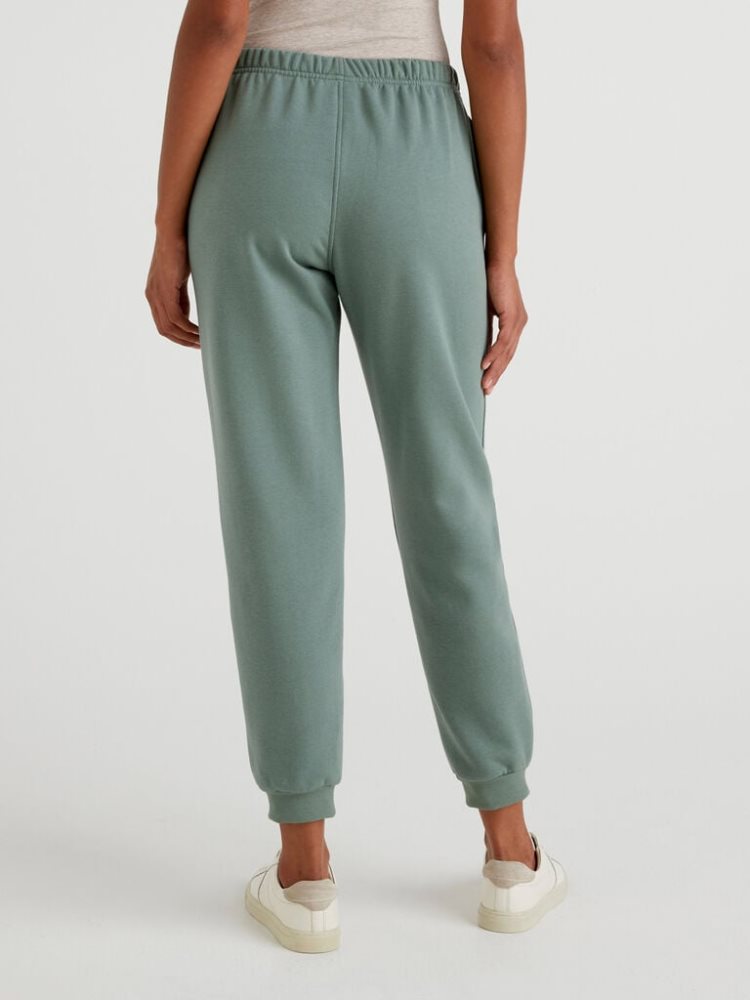 Benetton Warm Logo Joggingbroek Dames Groen | BE149492