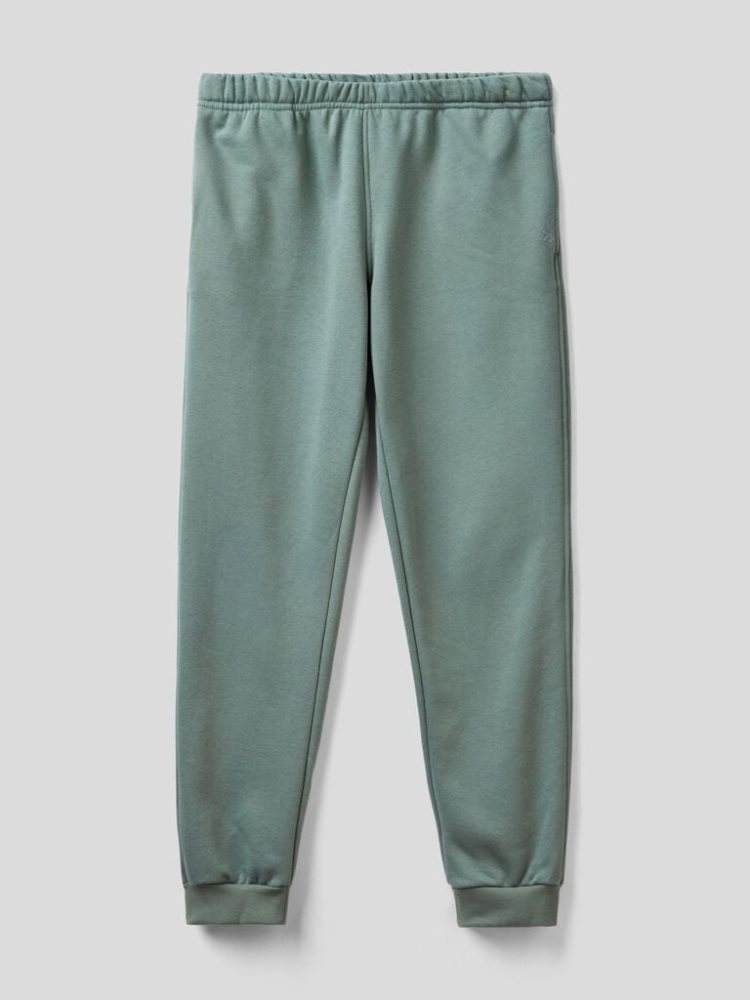 Benetton Warm Logo Joggingbroek Dames Groen | BE149492