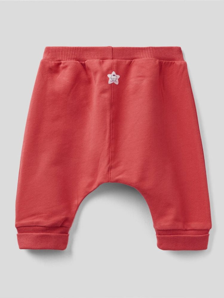 Benetton Warm Organic Stretch Katoenen Broek Kinderen Rood | BE453267