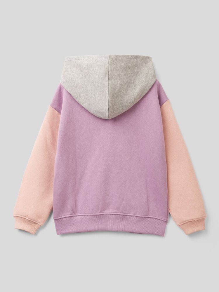 Benetton Warm Sequins Hoodie Kinderen Lilac | BE485816