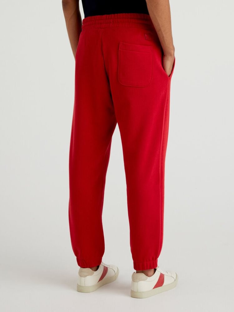 Benetton Warm Sweat Joggers Heren Rood | BE917476