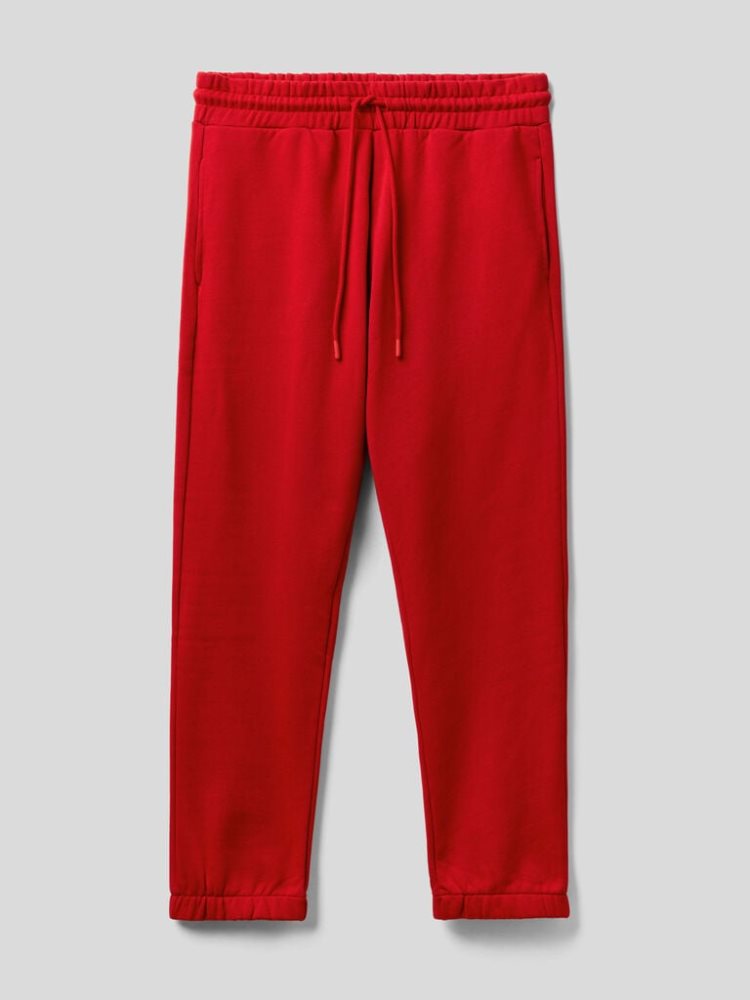 Benetton Warm Sweat Joggers Heren Rood | BE917476