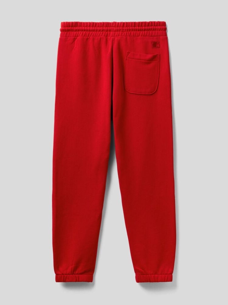 Benetton Warm Sweat Joggers Heren Rood | BE917476