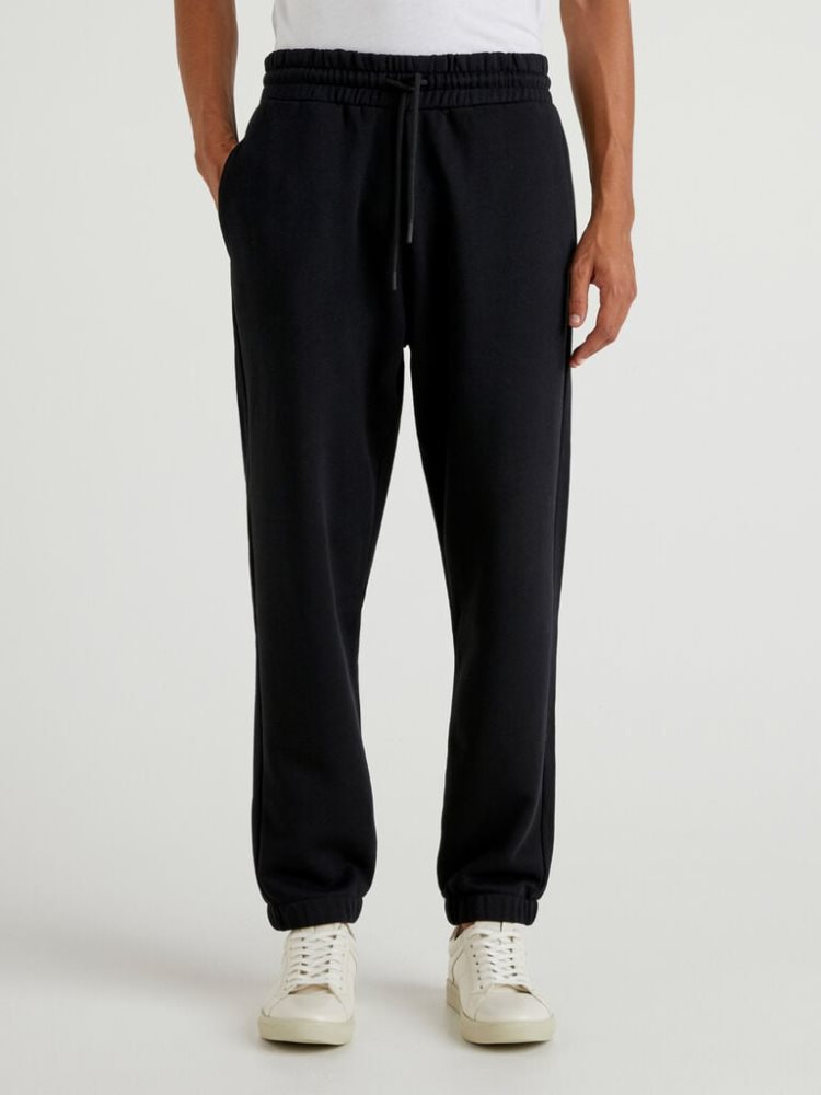 Benetton Warm Sweat Joggers Heren Zwart | BE295277