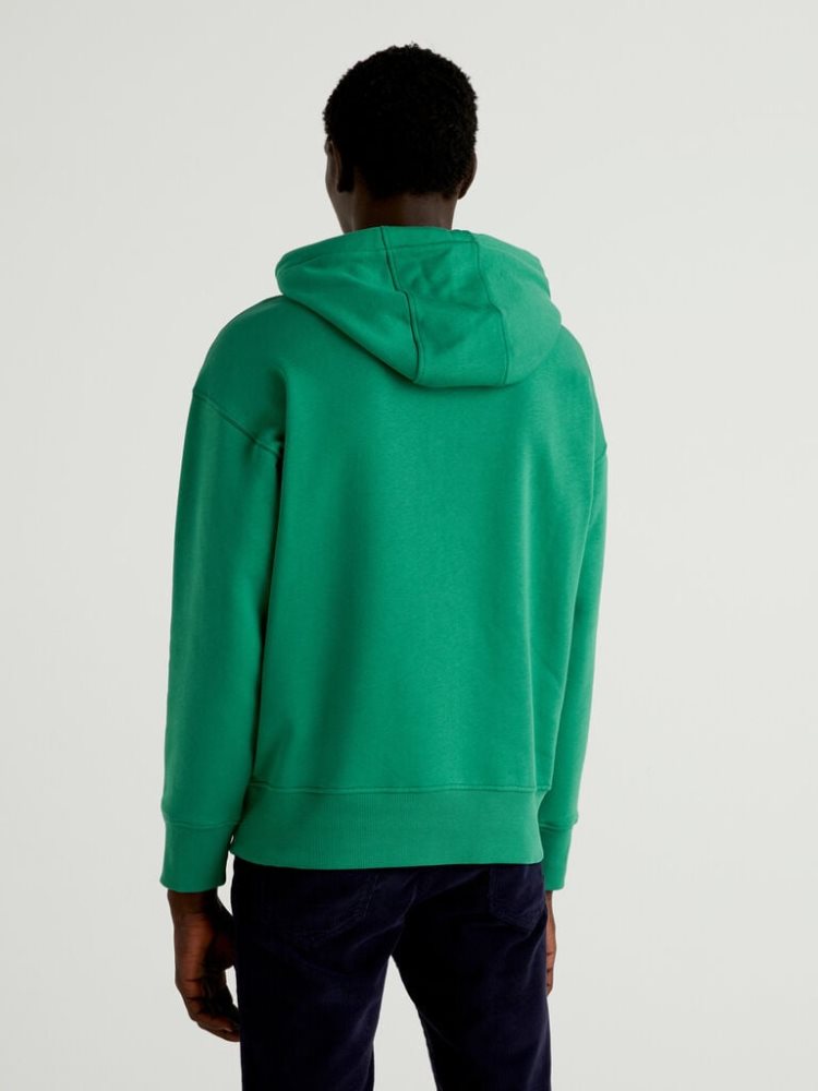 Benetton Winter Hoodie Heren Teal | BE253404