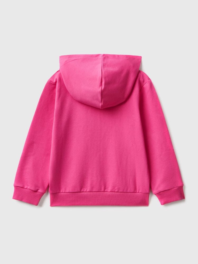 Benetton Zip-up Hoodie Kinderen Fuchsie | BE610469