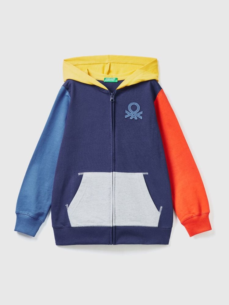 Benetton Zip-up Hoodie Kinderen Multi-color | BE073202